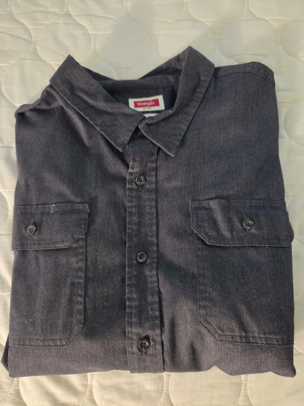 Wrangler Dark Gray Flex for Comfort Shirt